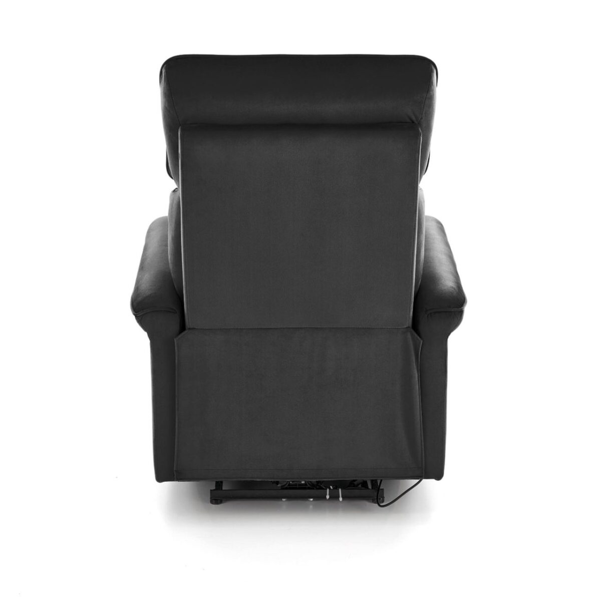 Poltrona reclinabile Semir in velluto nero - H108 cm - immagine 7