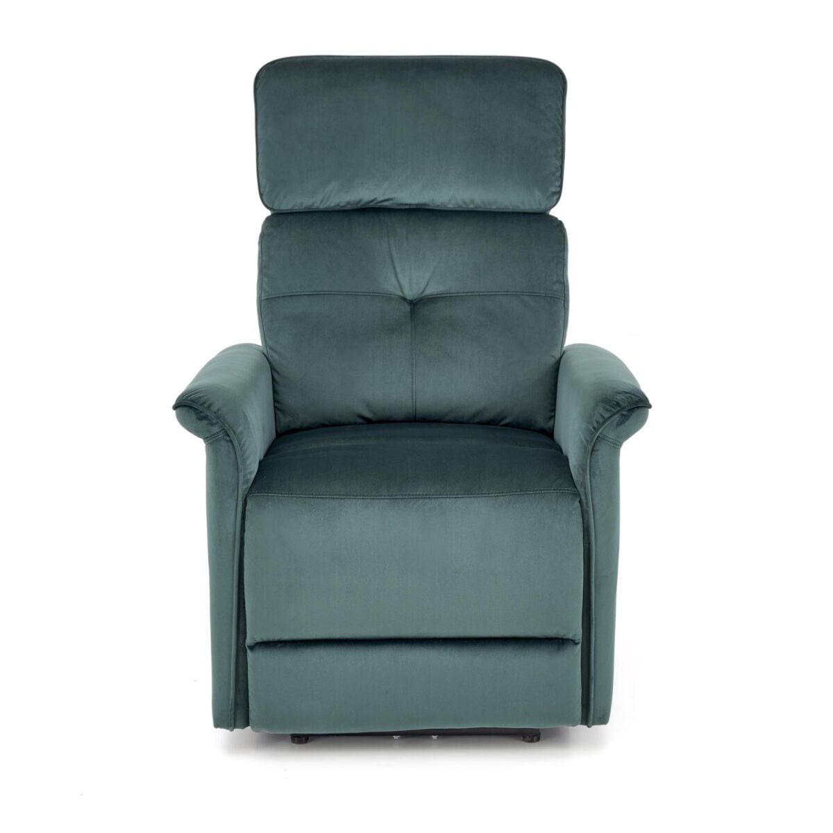 Poltrona reclinabile Semir in velluto verde - H108 cm - immagine 3