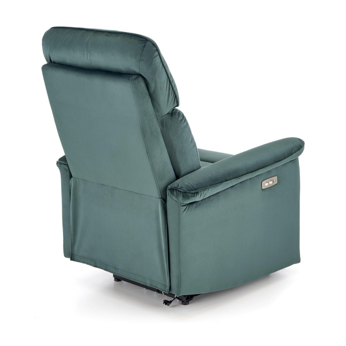 Poltrona reclinabile Semir in velluto verde - H108 cm - immagine 9