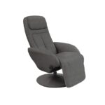 Poltrona reclinabile in tessuto Optima 2 grigio scuro - H 84-101 cm