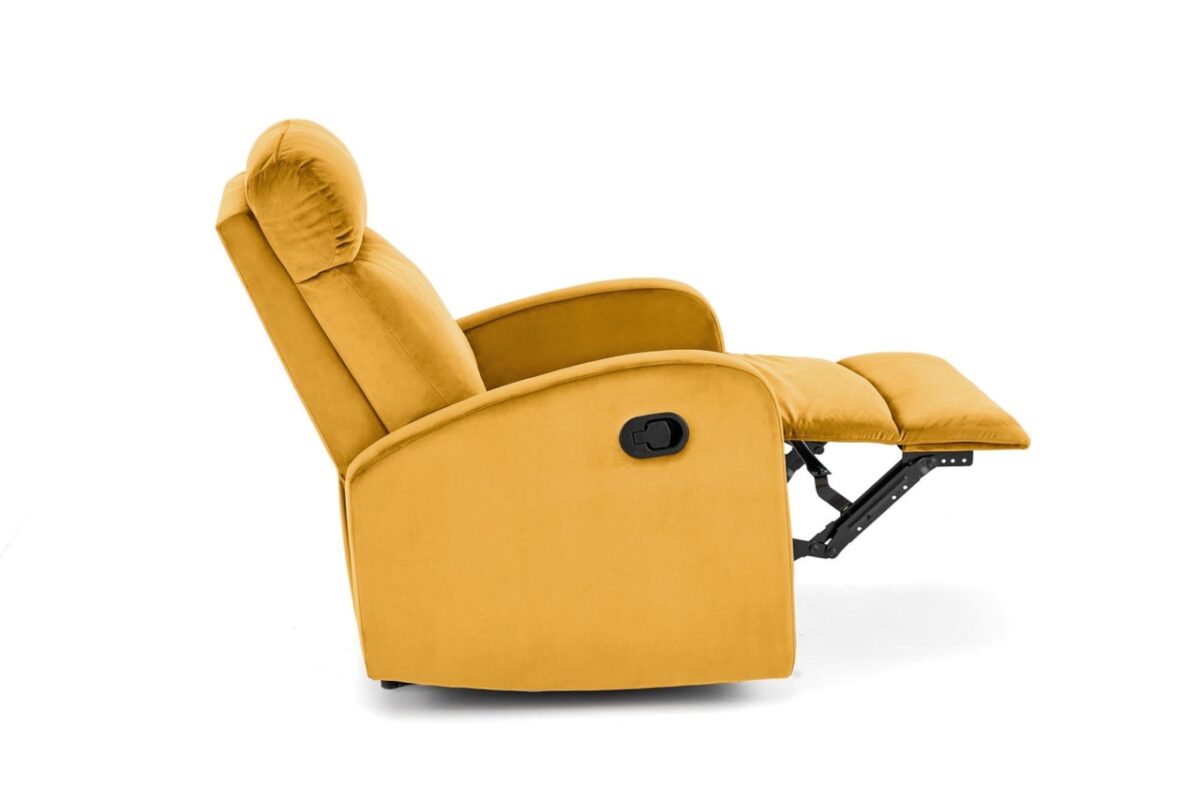 Poltrona reclinabile Wonder in senape - H98 cm - immagine 10