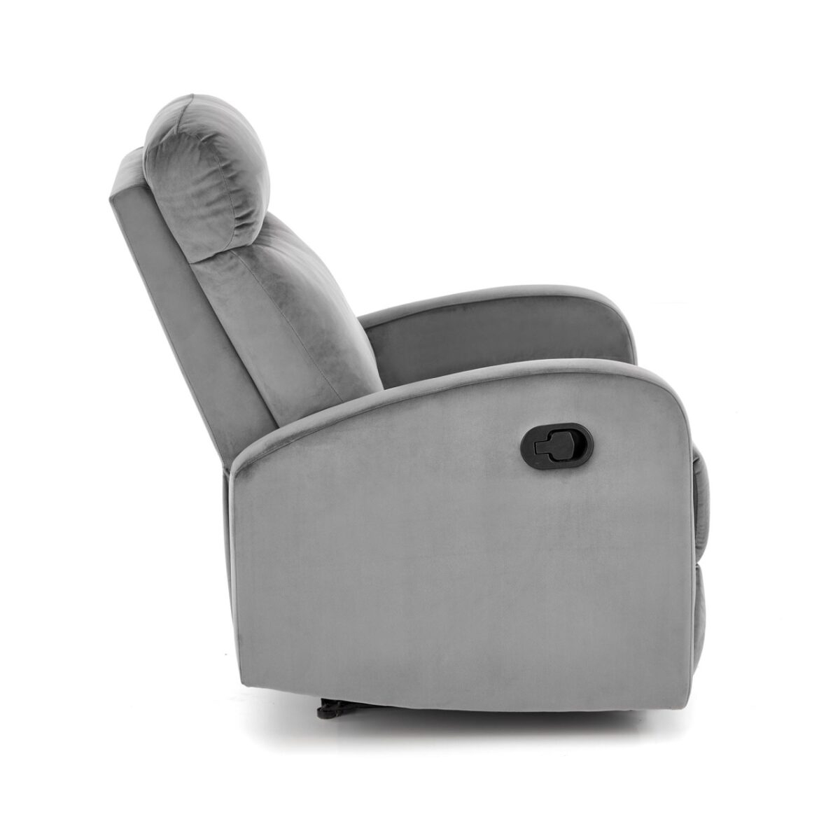 Poltrona reclinabile Wonder in velluto grigio - H98 cm - immagine 7