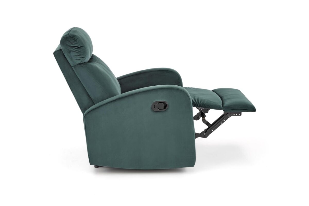 Poltrona reclinabile Wonder in velluto verde - H98 cm - immagine 10