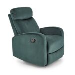 Poltrona reclinabile Wonder in velluto verde - H98 cm