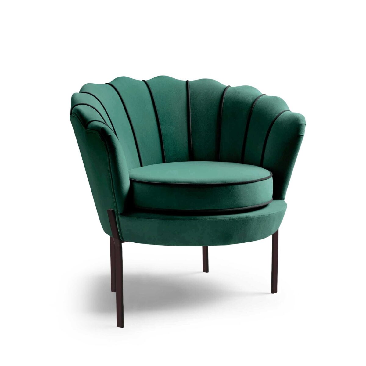 Poltrona imbottita Angelo in verde - immagine 6