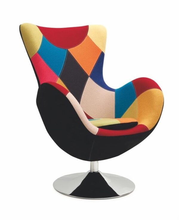 Poltrona imbottita Butterfly multicolore - H 95 cm
