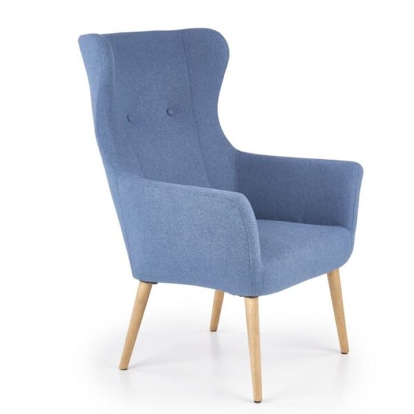 Poltrona imbottita Cotto blu - H 99 cm