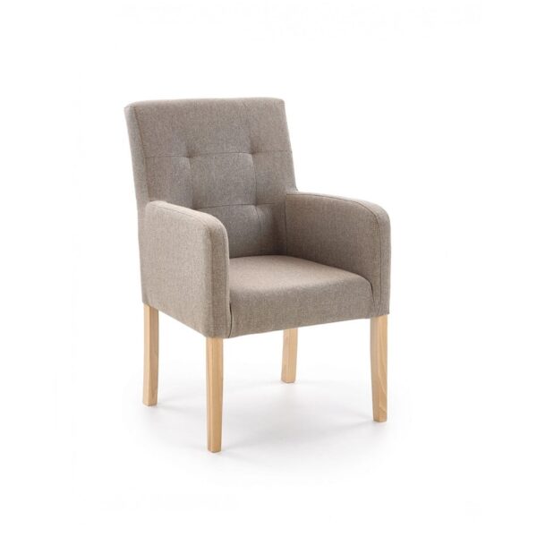 Poltrona imbottita Filo in beige - H 92 cm