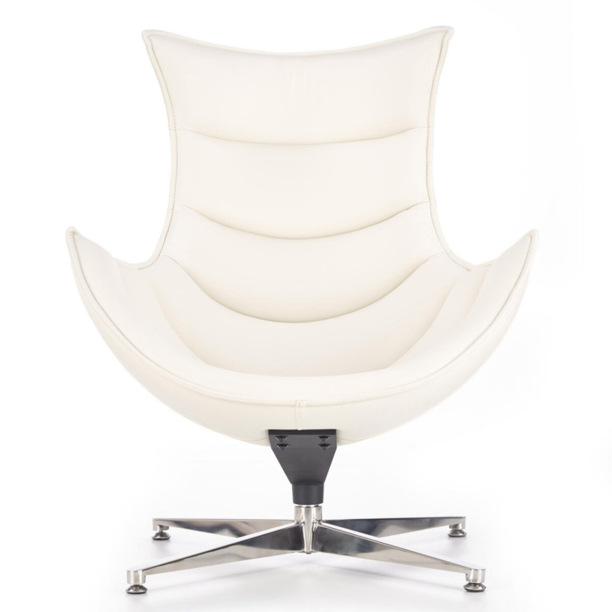 Poltrona imbottita Luxor in bianco - H 96 cm - immagine 2