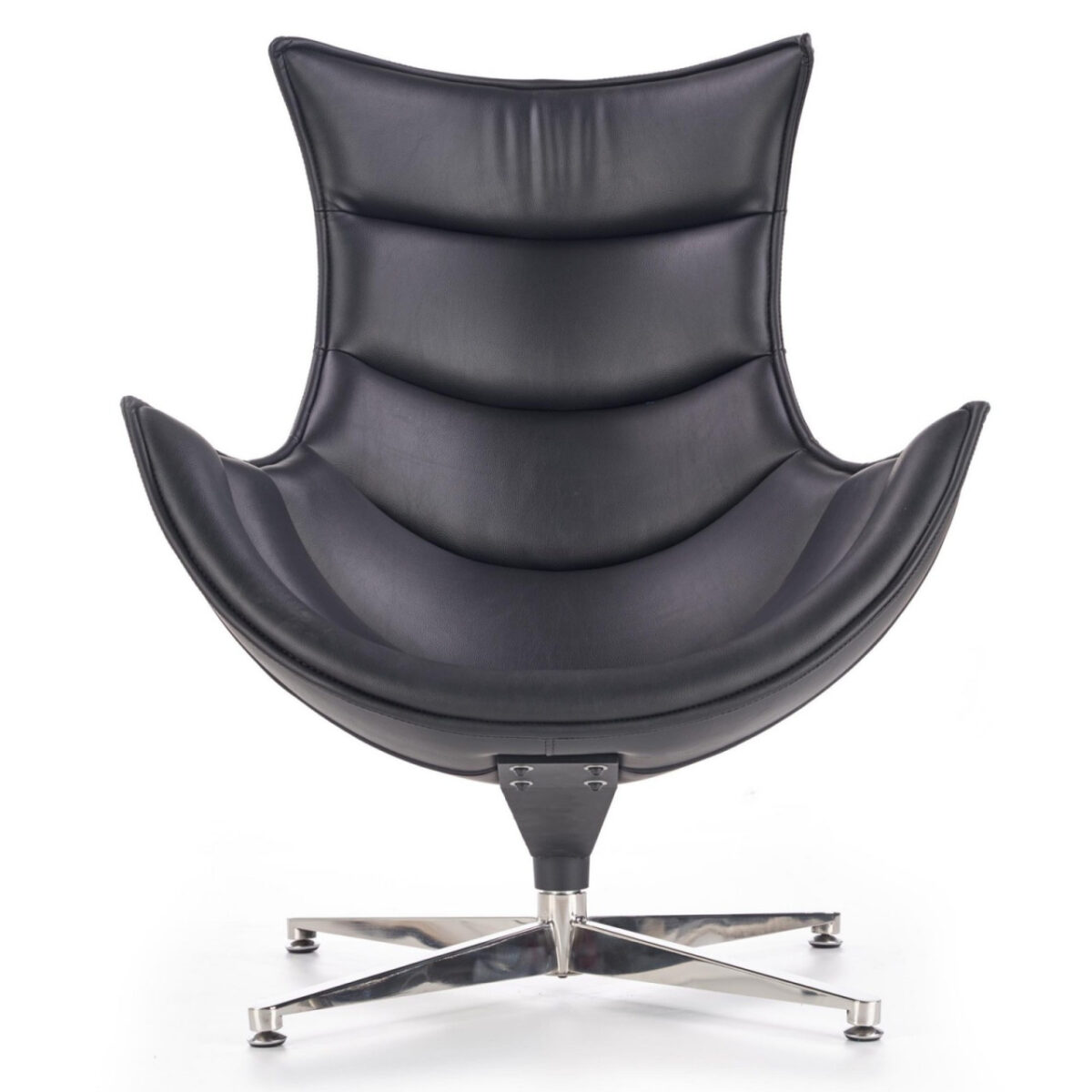 Poltrona imbottita Luxor in nero - H 96 cm - immagine 2