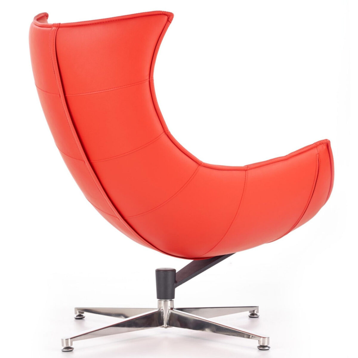 Poltrona imbottita Luxor in rosso - H 96 cm - immagine 4