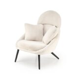 Poltrona imbottita Merry in crema - H95 cm