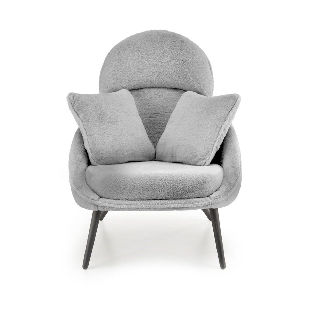 Poltrona imbottita Merry in grigio - H95 cm - immagine 6
