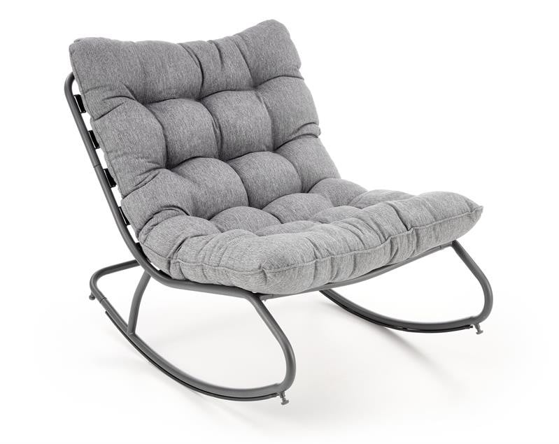 fotoliu-tip-balansoar-gatto-gri-h70-cm27945 Poltrona a dondolo Gatto in grigio - H70 cm - immagine 1