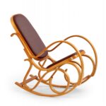 Poltrona a dondolo Max Bis Plus in legno di ontano - H95 cm