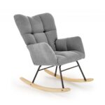 Poltrona a dondolo Vasco grigio H94 cm