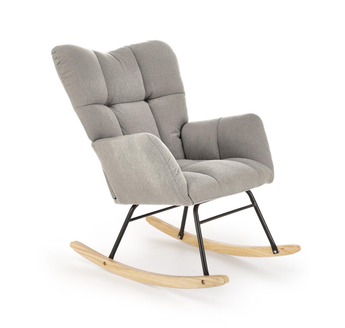 Poltrona a dondolo Vasco grigio H94 cm - immagine 8