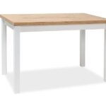 Tavolo Adam in rovere lancelot/bianco opaco - L100 x l60 x h75 cm