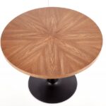 Tavolo Carmelo impiallacciato noce - d100xh75 cm