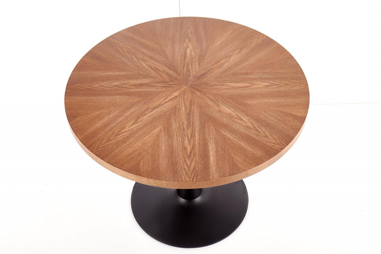 masa-carmelo-furnir-nuc-d100xh75-cm12907 Tavolo Carmelo impiallacciato noce - d100xh75 cm - immagine 1