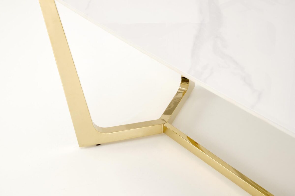 Tavolo Clemente bianco/oro L160 x l90 x H76 - immagine 3