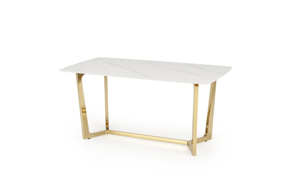 Tavolo Clemente bianco/oro L160 x l90 x H76 - immagine 5