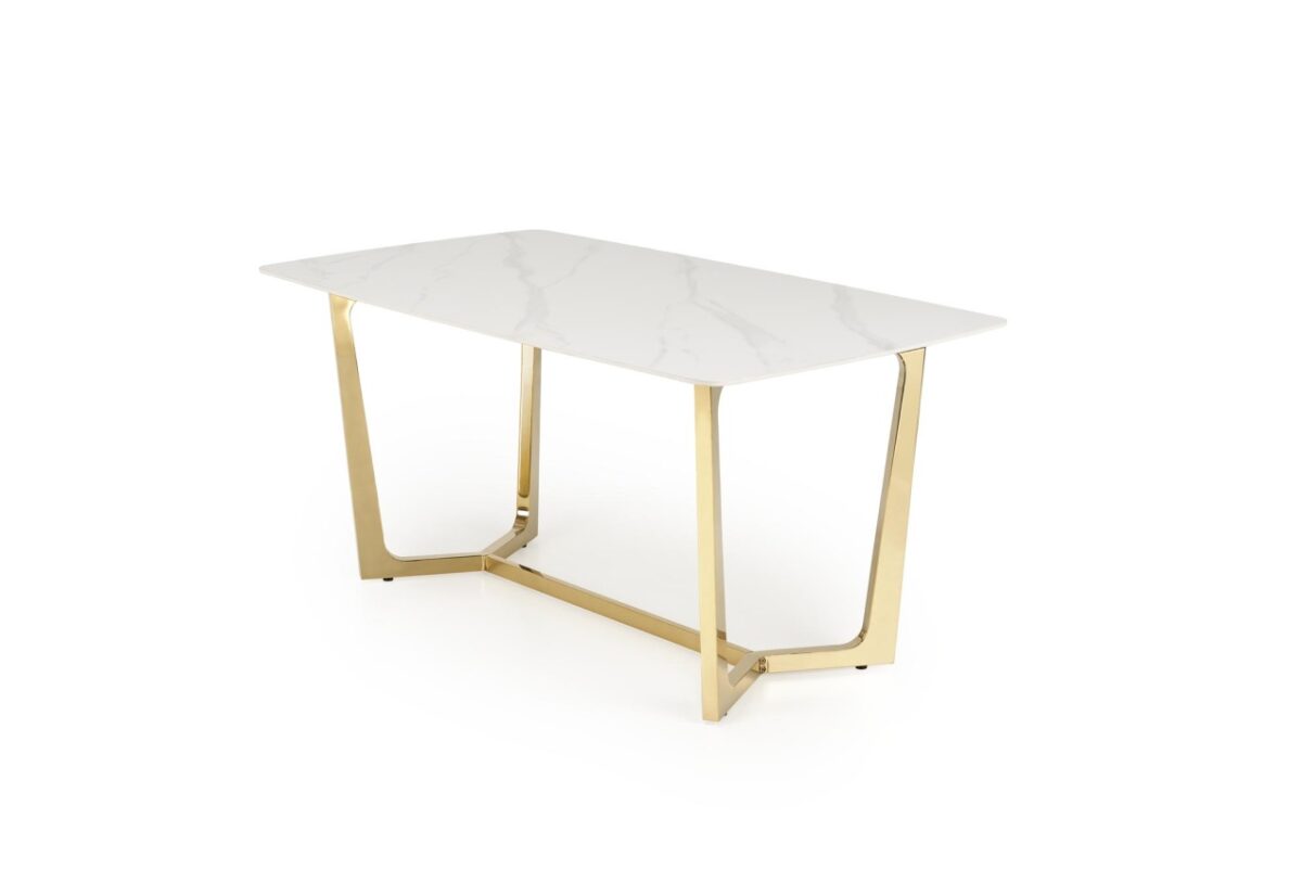 Tavolo Clemente bianco/oro L160 x l90 x H76 - immagine 11
