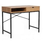 Scrivania da ufficio B-027 in rovere/nero