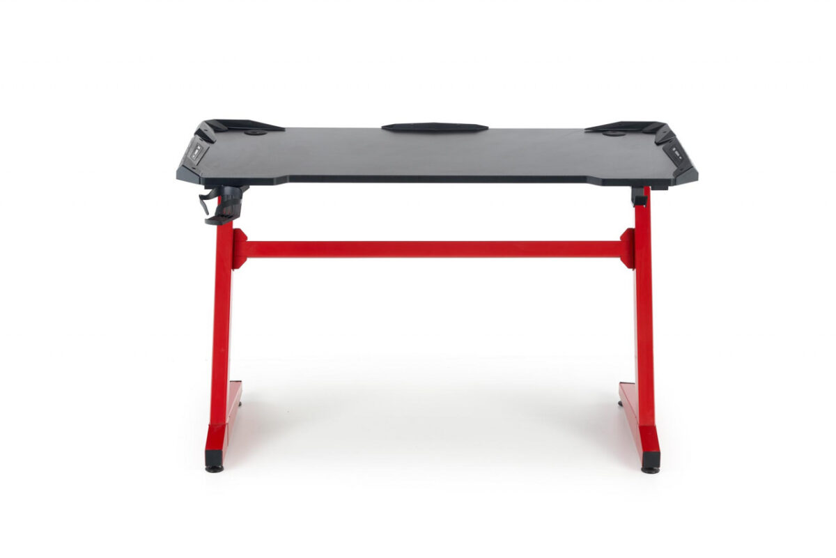 Scrivania B49 in nero/rosso - L122 cm - immagine 9