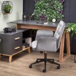 Scrivania Sergio XL antracite/rovere wotan