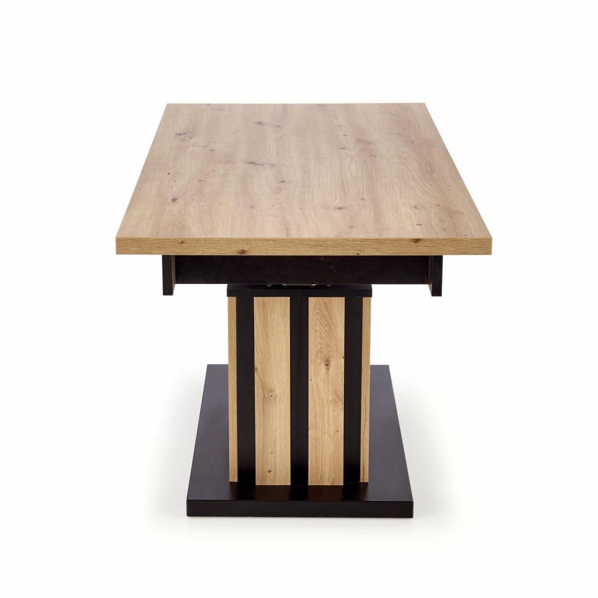 Tavolo Baretti allungabile in rovere castagno/nero - L130-170 cm - immagine 4