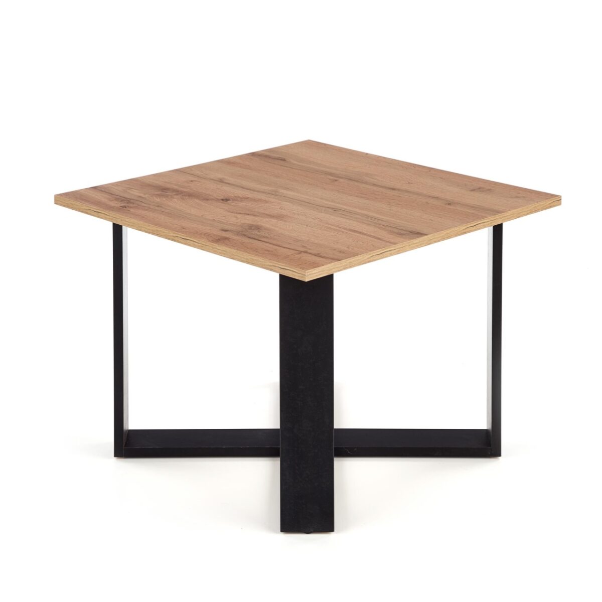 Tavolino da caffè Cross in rovere wotan/nero - H50 cm - immagine 11