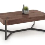 Tavolini da caffè Lavida in noce/nero - L110 cm