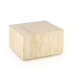 Tavolino da caffè quadrato Travertino - L60cm