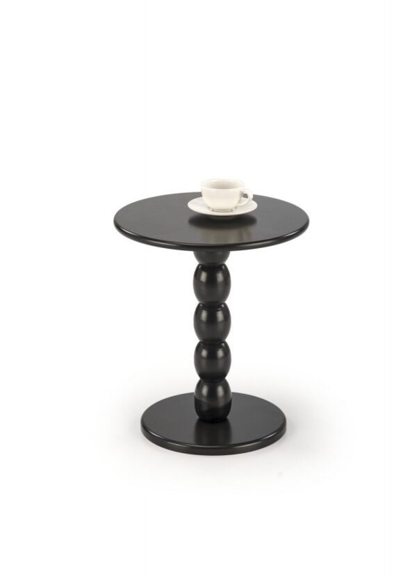 Tavolino da caffè rotondo Cirilla in nero - ø40/h47 cm