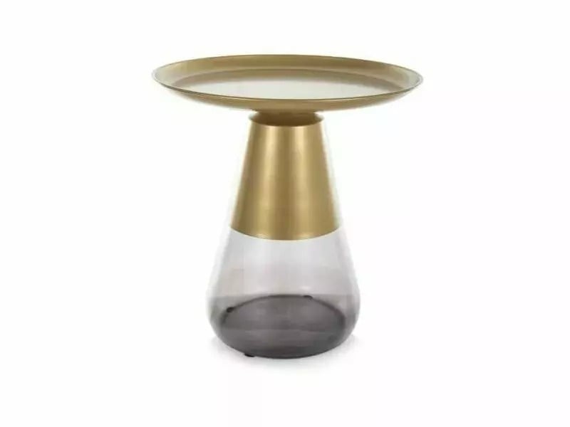masa-de-cafea-tiffany-a-auriu-mat-negru-o50-h52-cm175464 Tavolino da caffè Tiffany A in oro/nero opaco - ø50/h52 cm - immagine 1