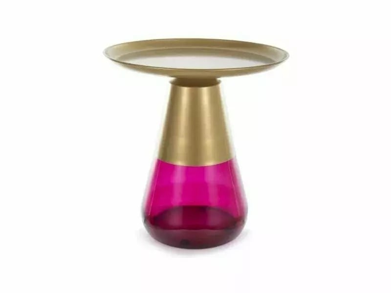 masa-de-cafea-tiffany-a-auriu-mat-violet-o50-h52-cm175461 Tavolino da caffè Tiffany A in oro opaco/viola - ø50/h52 cm - immagine 1