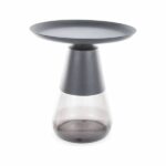 Tavolino da caffè Tiffany A in nero - ø50/h52 cm