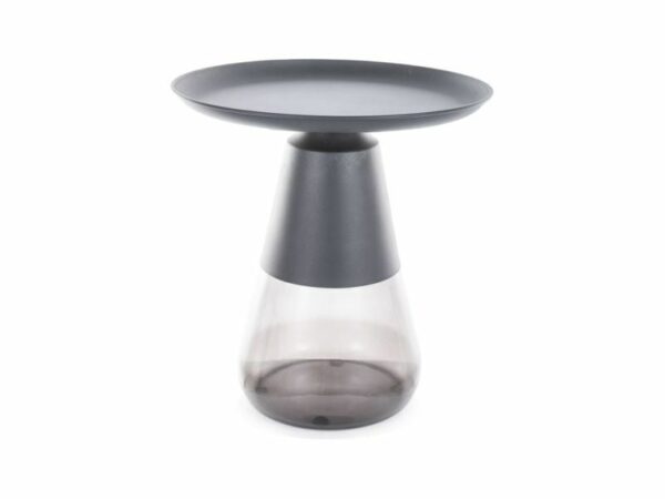 Tavolino da caffè Tiffany A in nero - ø50/h52 cm