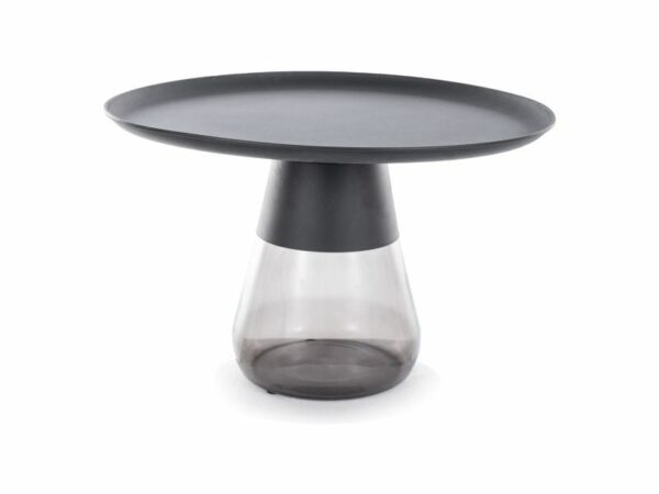 Tavolino da caffè Tiffany B in nero - ø70/h43 cm