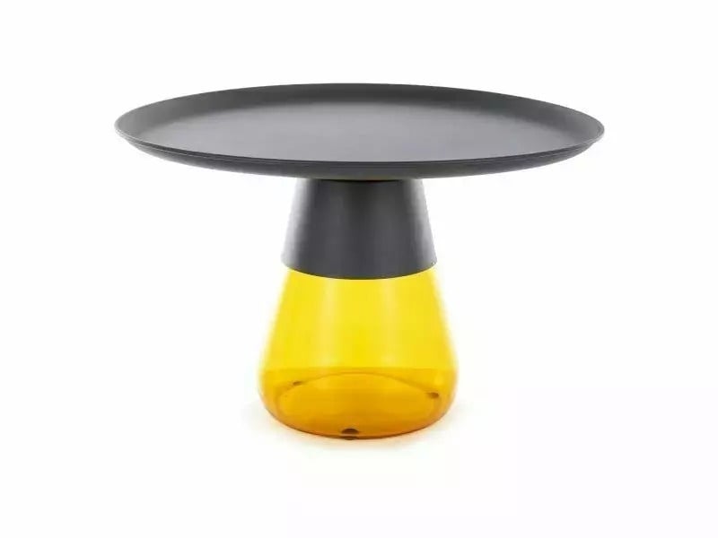 masa-de-cafea-tiffany-b-negru-portocaliu-o70-h43-cm175479 Tavolino da caffè Tiffany B in nero/arancio - ø70/h43 cm - immagine 1