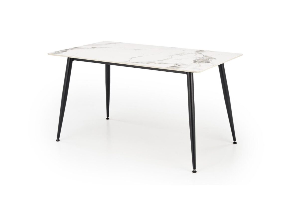 Tavolo Emilio L140 effetto marmo bianco/nero - immagine 8