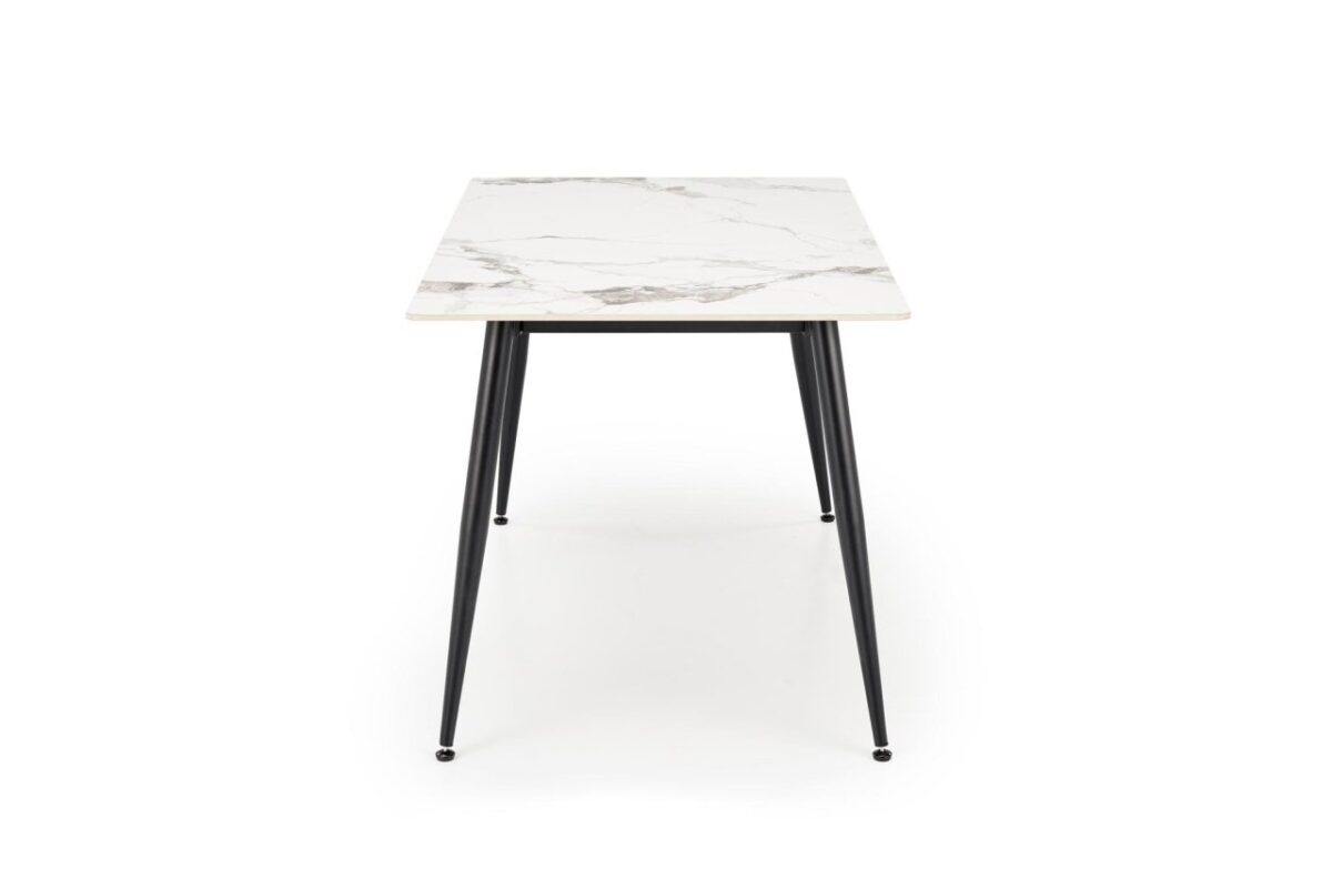 Tavolo Emilio L140 effetto marmo bianco/nero - immagine 14