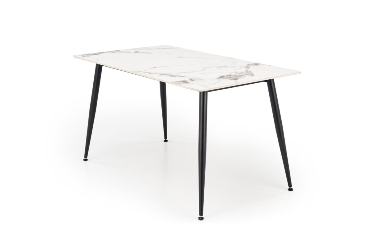 Tavolo Emilio L140 effetto marmo bianco/nero - immagine 15