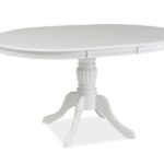 Tavolo Olivia allungabile bianco - L 106-141 x L 106 x H 76 cm