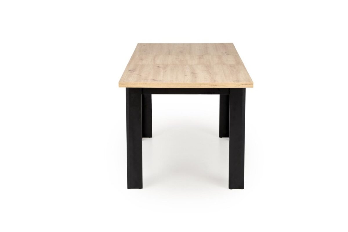 Tavolo allungabile Bagio in rovere castagno/nero - L120-160 cm - immagine 8