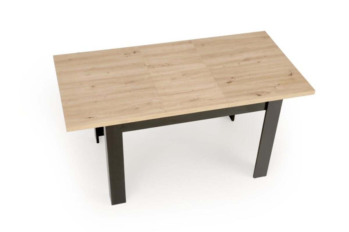 Tavolo allungabile Bagio in rovere castagno/nero - L120-160 cm - immagine 9