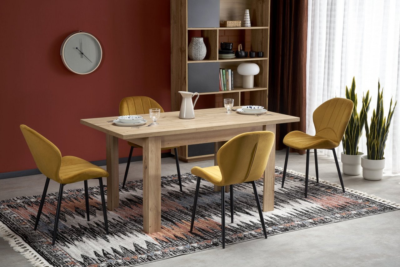 masa-extensibila-bagio-stejar-artizan-stejar-artizan-l120-160-cm101451 Tavolo allungabile Bagio in rovere artigianale - L120-160 cm - immagine 1