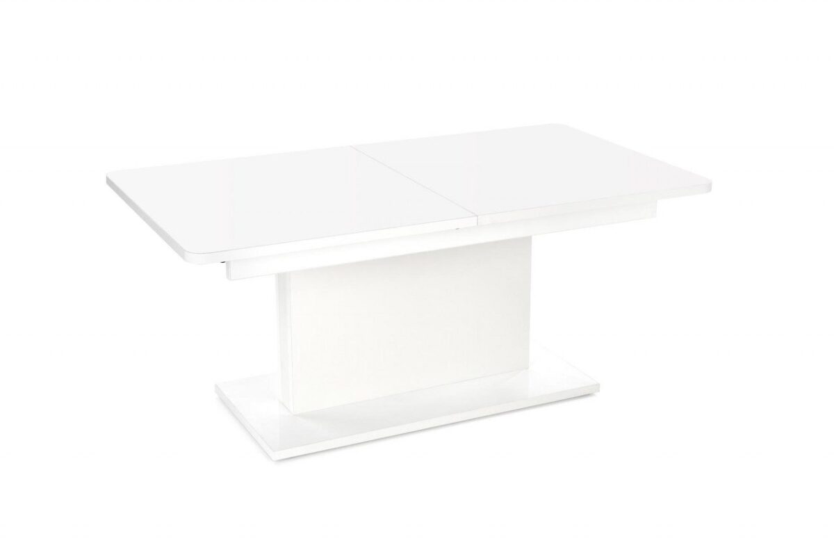 Tavolo allungabile Busetti in bianco opaco - L126-167 cm - immagine 4