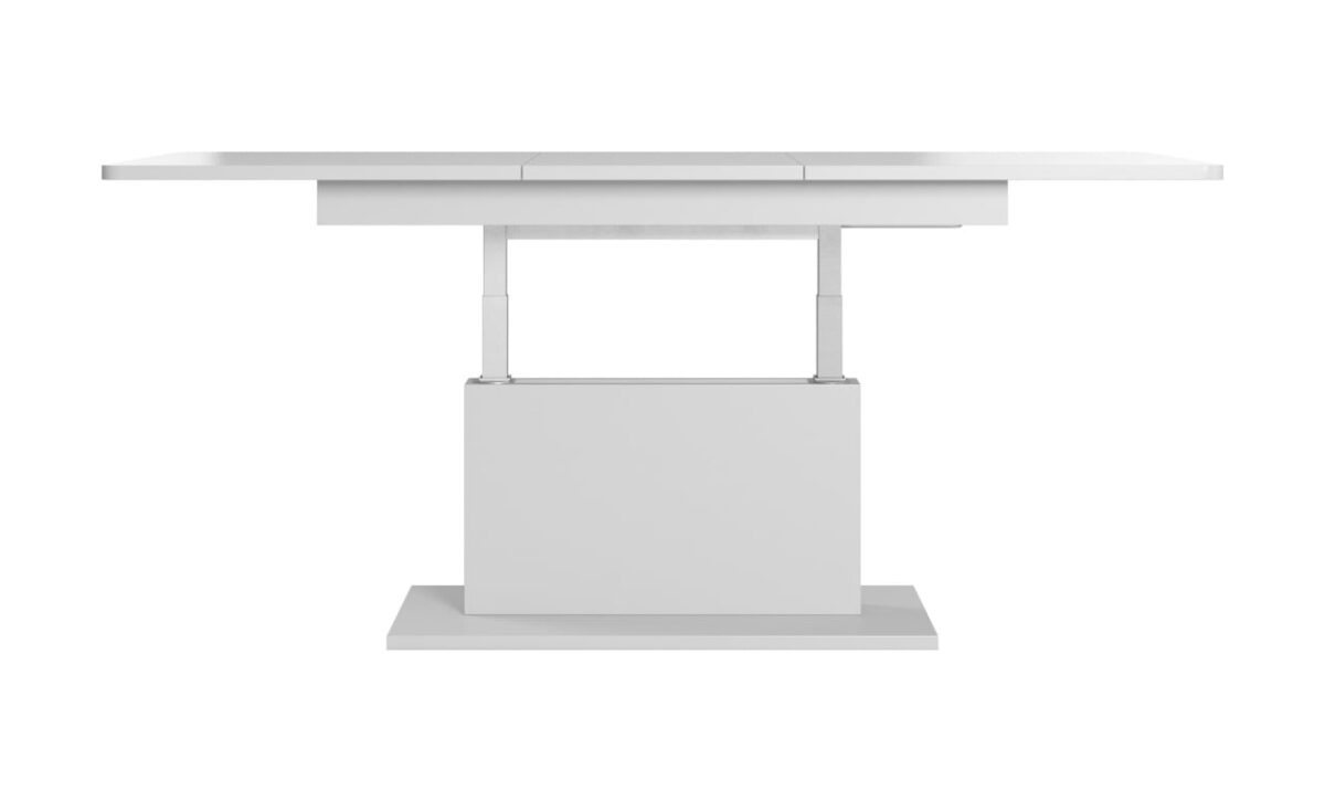 Tavolo allungabile Busetti in bianco opaco - L126-167 cm - immagine 12